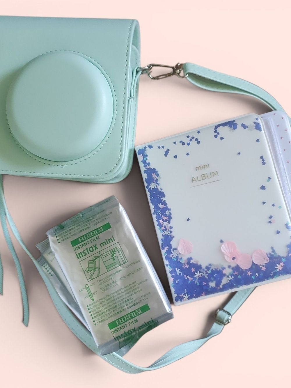 (Reserved)Mint Instax Mini Camera Bundle with Mini Album And 3 Film Sets
